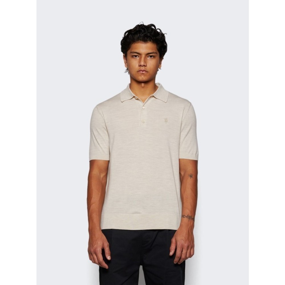 Burberry Wool Polo Shirt Nutmeg - NWT - Picture 3 of 5